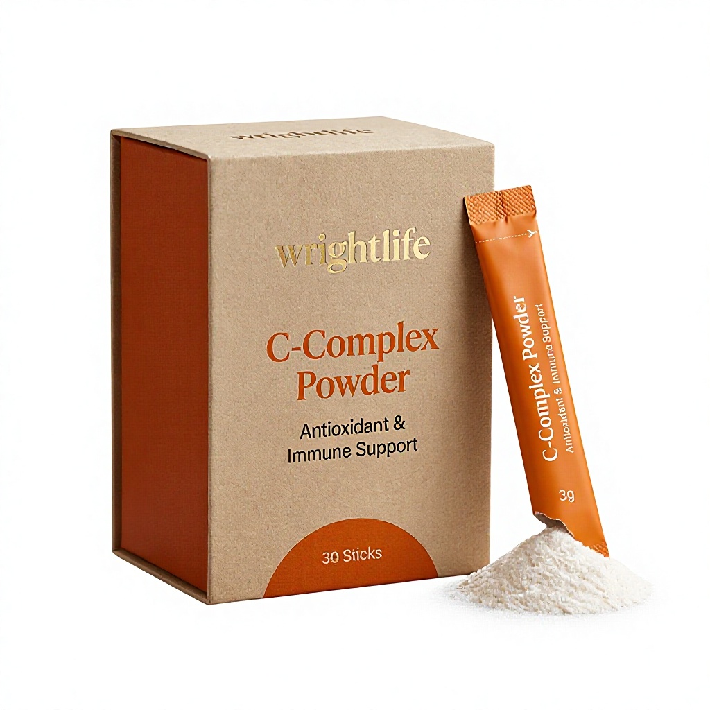 Natural Vitamin C Complex Powder 30 Sticks With Antioxidants, Immune &amp; Skin Health Support, OEM Wholesale Supplement