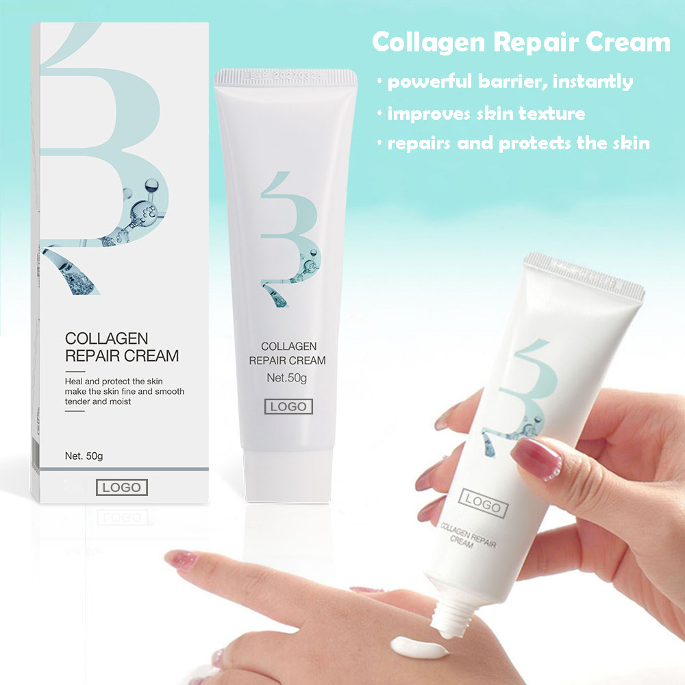 Private Label Barrier Repair Skin Care Cream Adult Recombinant Humanized Type III Collagen Repairing Face Cream For Acne Scar