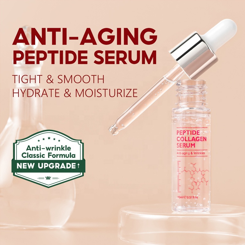 Wholesale Private Label Facial Serum Deeply Nourish Improve Facial Skin Anti Aging Peptide Collagen Facial Serum