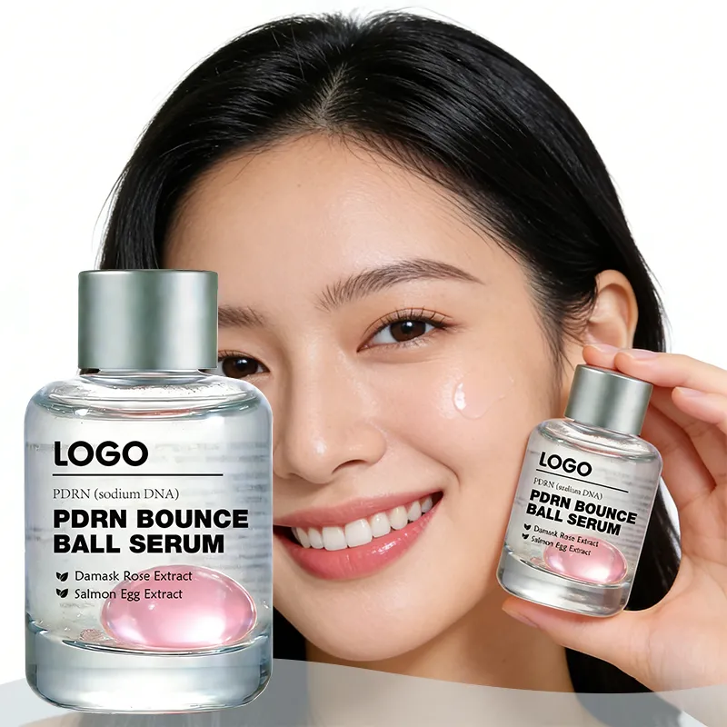 Private Label Salmon DNA Sensitive Skin Safe Zero Irritation Firms Skin Energizes Complexion Anti Aging Pdrn Bounce Ball Serum