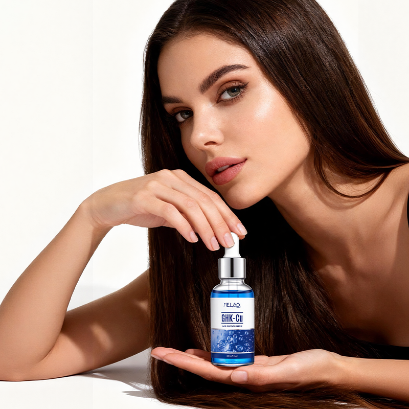 OEM Cruelty Free GHK-Cu Peptide Hair Growth Serum DHT Blocker Thinning Hair Nourishes Scalp &amp; Promotes biotin Peptide hair serum