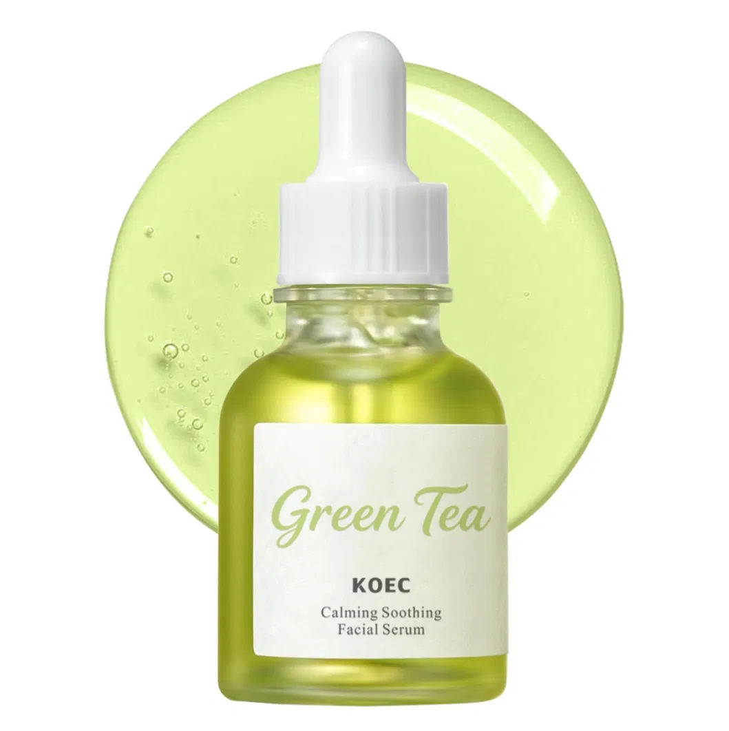 Calming Serum Green Tea Serum Moisturizing Sensitive UV Irritated Skin Daily Korean Skin Care Centella Asiatica Tone Brightening Anti-Aging Facial Serum