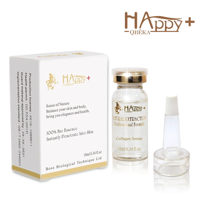Best Skin Care High Quality Firming Skin Elastic Happy+ Collagen Serum Anti-Aging Serum