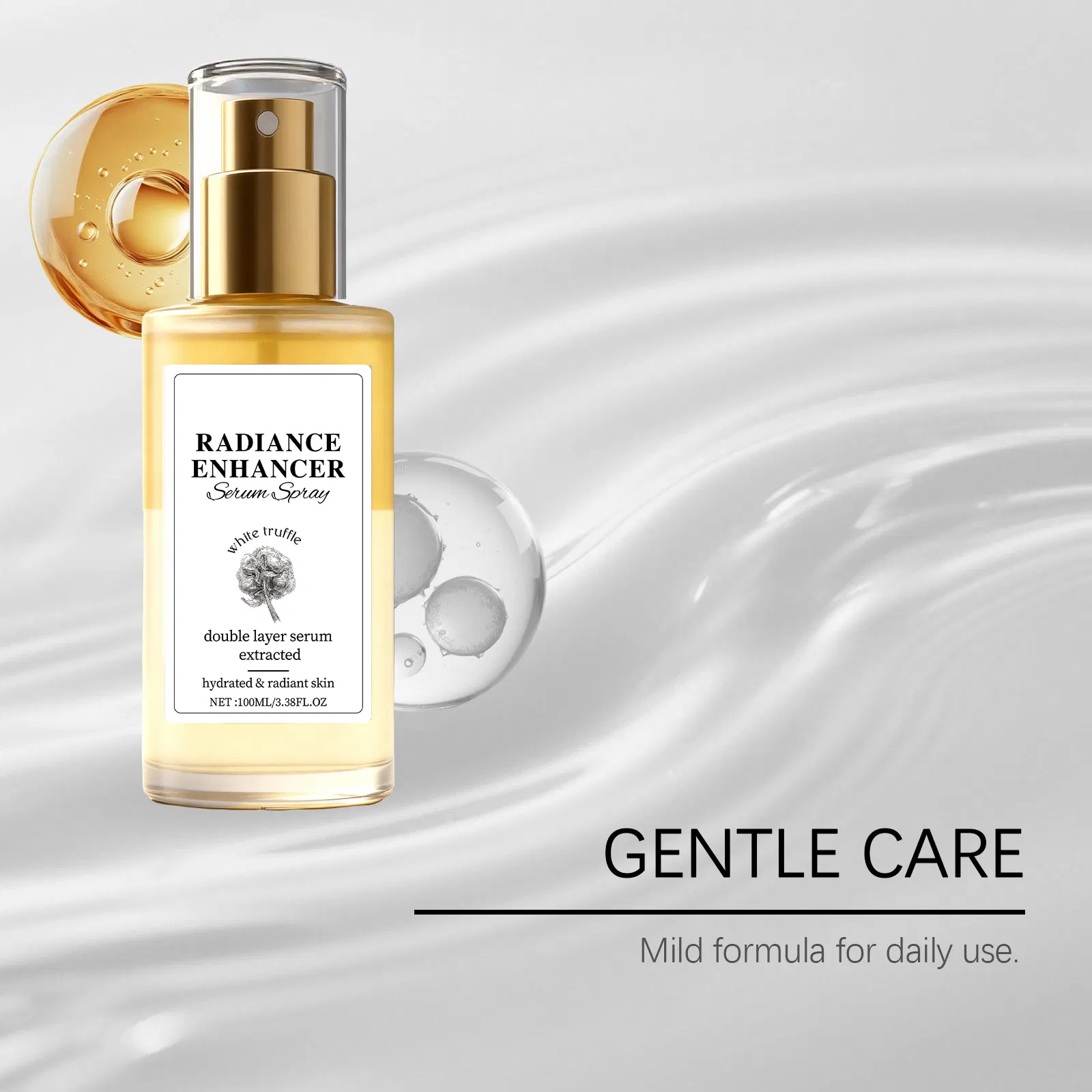 Private Label Organic Face Serum Hydrating Hyaluronic Acid Facial Serum for Exfoliating Brightening Skin Care