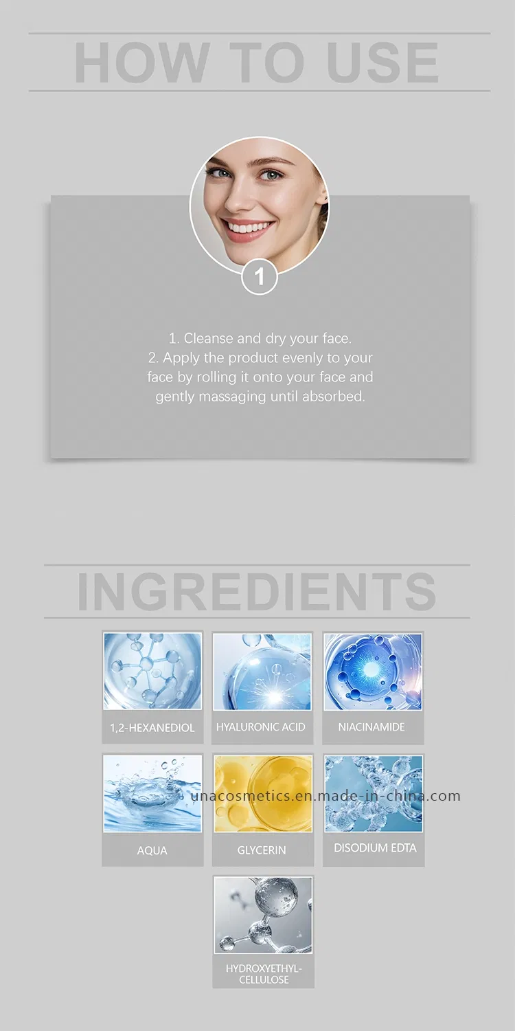 Niacinamide Roll-on Essence Serum Application