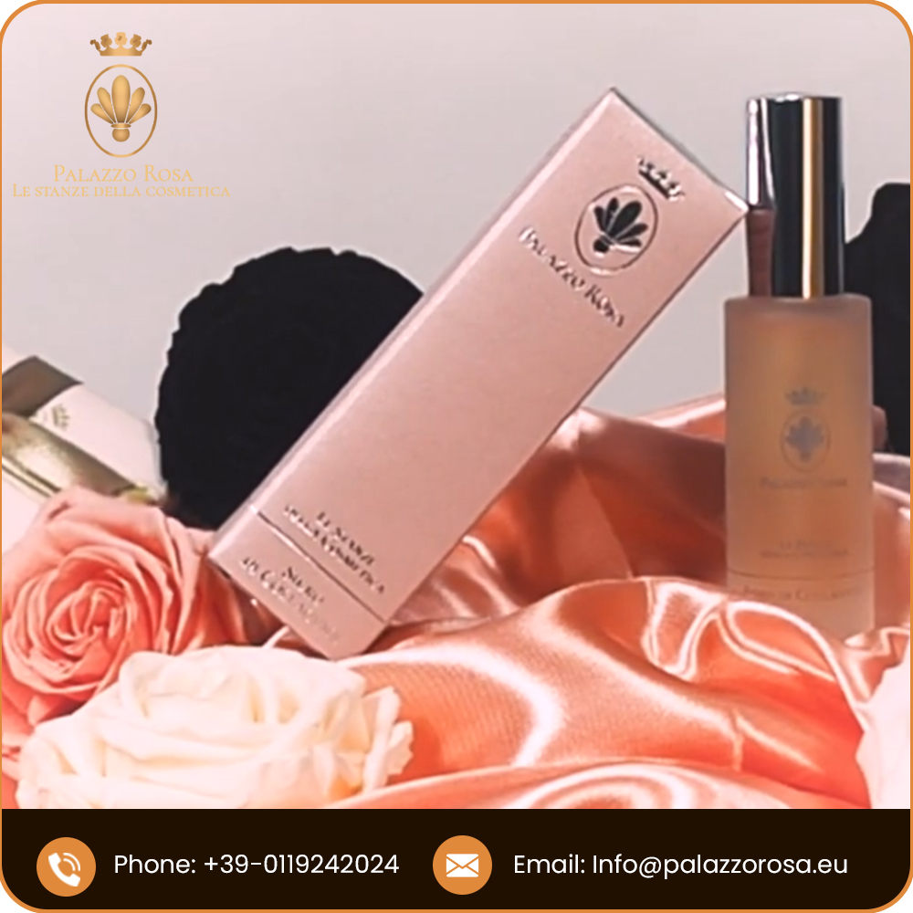 Palazzo Rosa Organic Italian Luxury Collagen Serum Cream Damask Rose 30ml Professional Anti-Aging Firming Moisturizer Body
