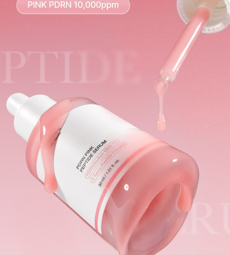 High Concentration Pdrn Pink Peptide Serum Niacinamide 30ml Korean Facial Skincare Factory