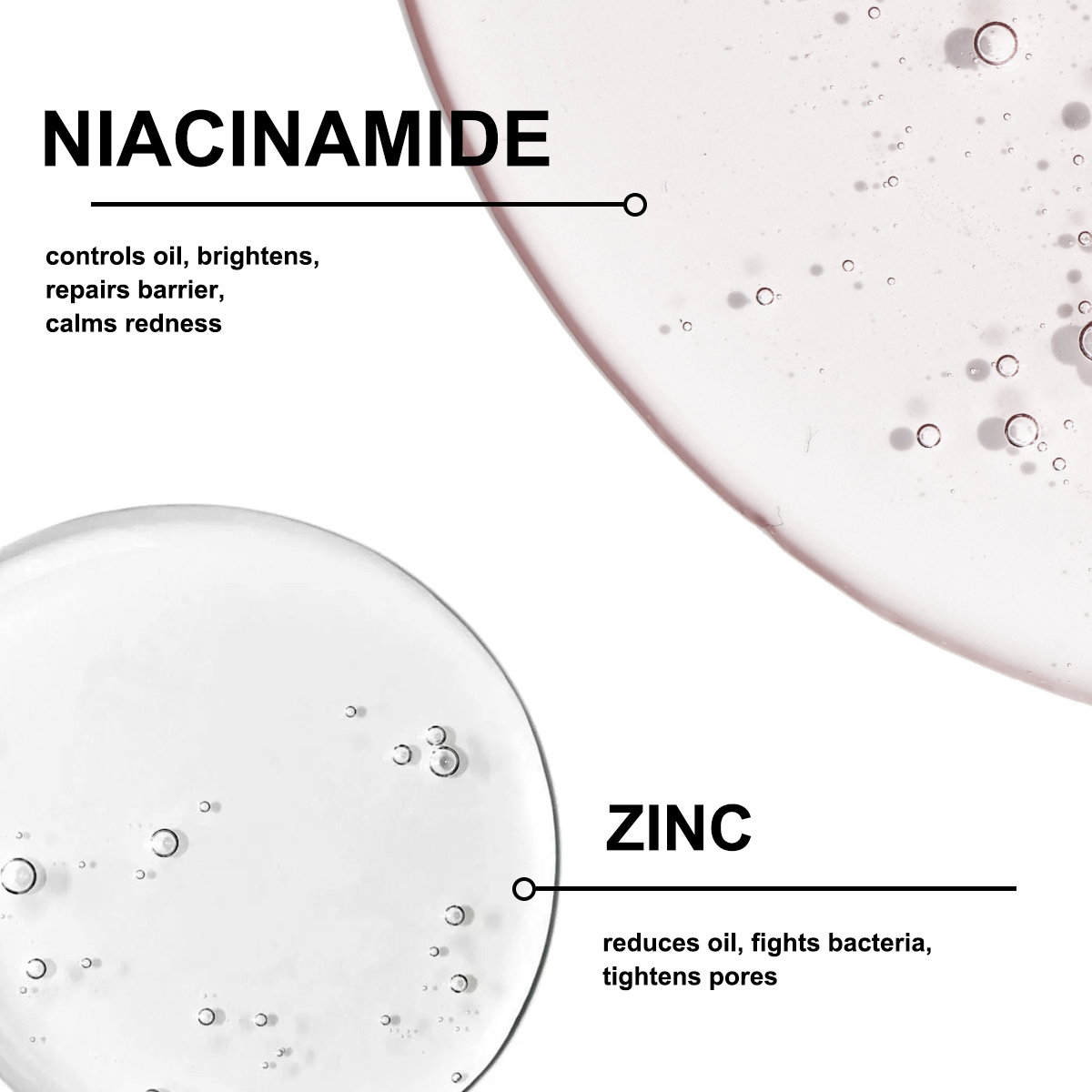 10% Niacinamide 1% Zinc PCA Serum High Concentration Vitamin B3 Facial Essence for Effective Fade Pore Minimizer Refining