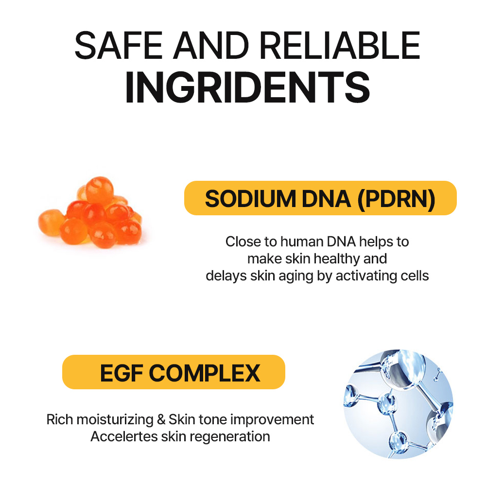 PDRN glass skin brightening Serum Gold Rejuvenation Niacinamide peptide korea skincare serum