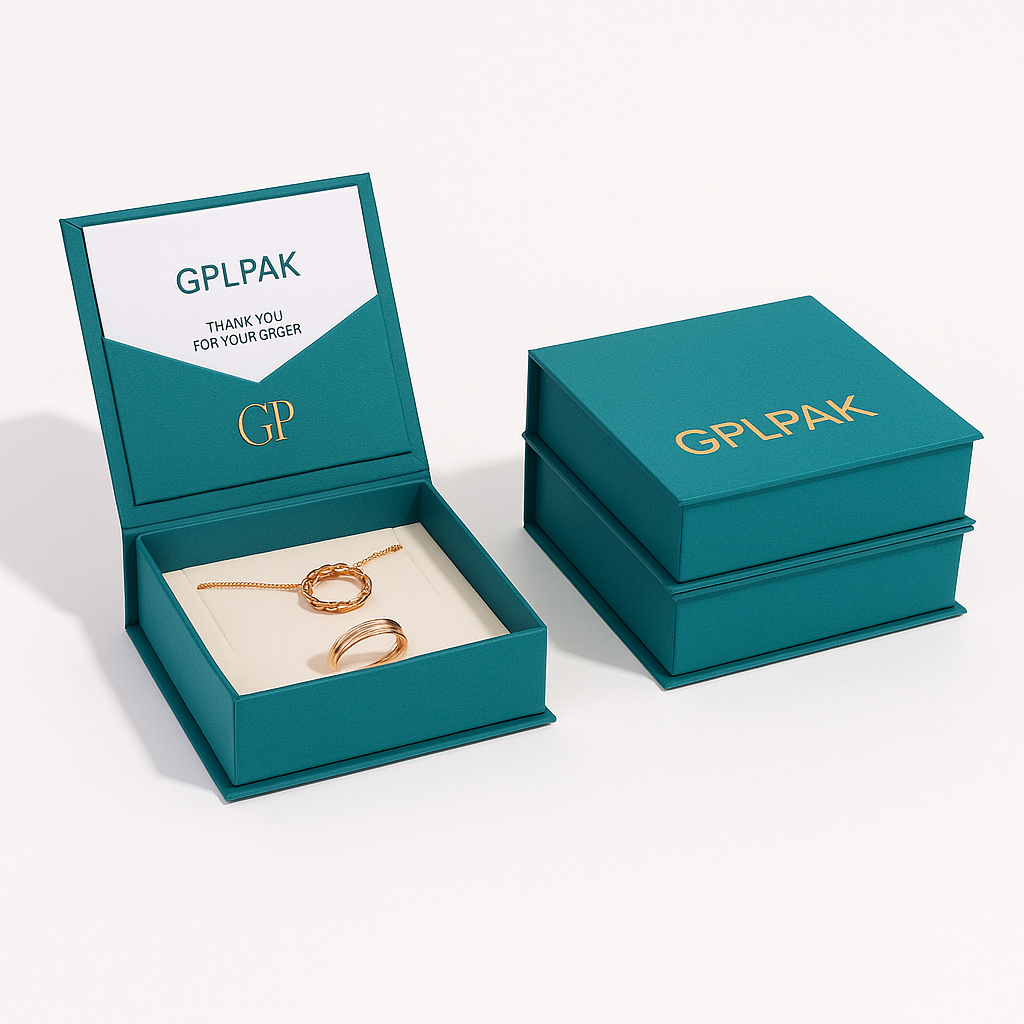 Custom Rigid Paper Cardboard Branded Flip Top Magnetic Closure Different Color Jewelry Packaging Box Low Moq With Pocket