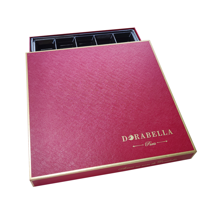 STPP Developed 24 Truffle Custom Printing Luxury Chocolate Packaging Box for Chocolates Gift Box with Food Grade PVC Divider