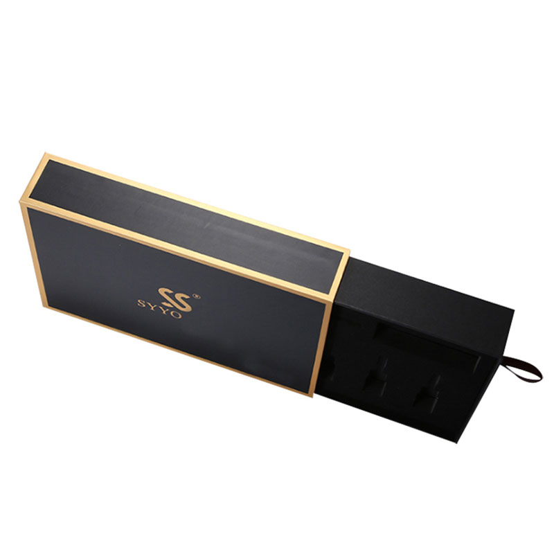 Custom Branded Navy Blue Jewelry Retail Promotional Gift Packaging Box