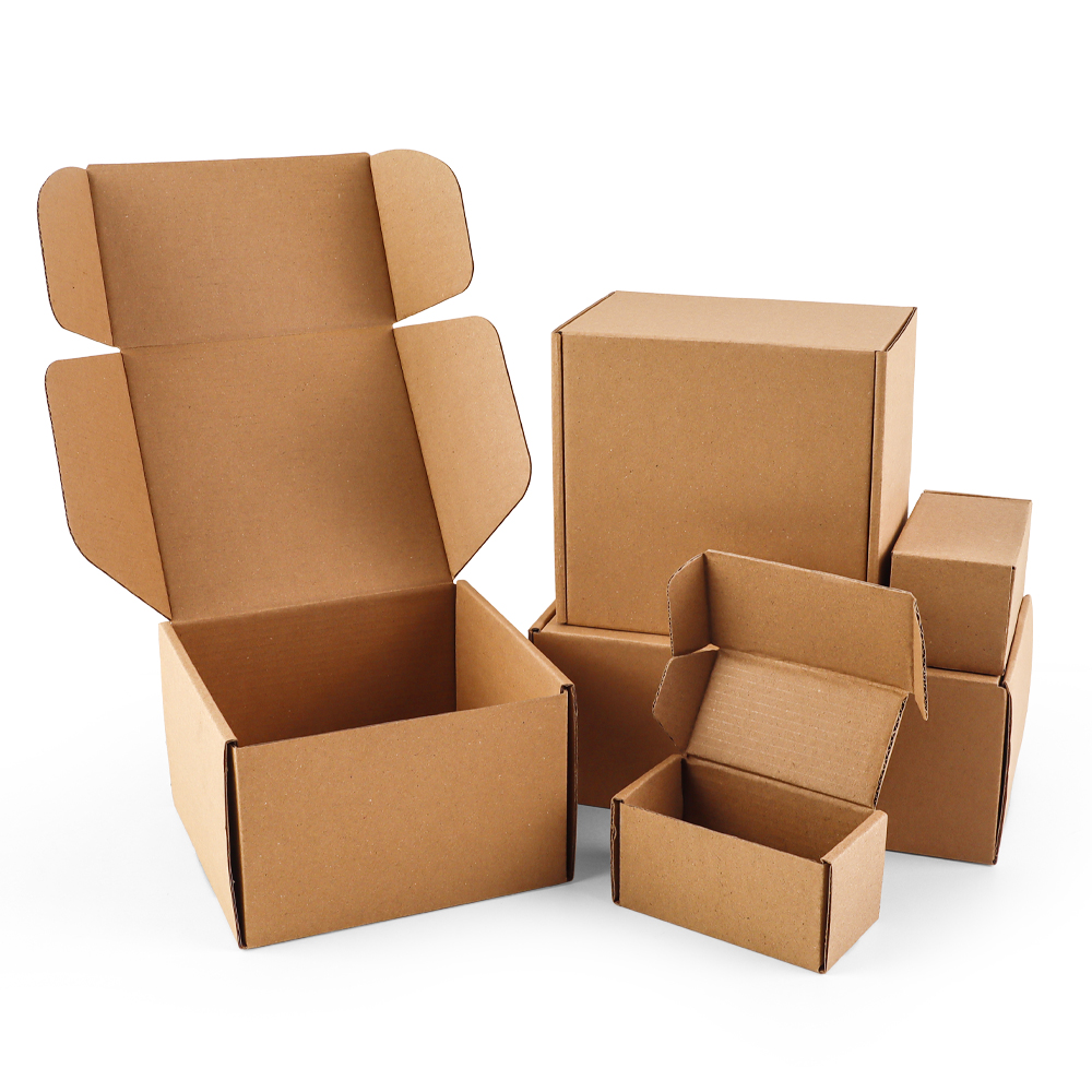 Wholesale Custom Kraft Corrugated Box With Logo and Packaging Printing Corrugated Shipping Mailing Paper Boxes