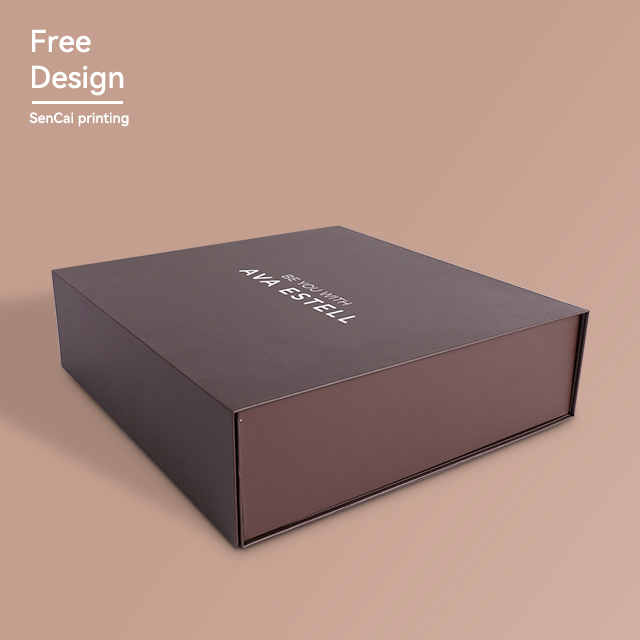 Custom Logo Luxury Flat Shipping Magnetic Close Gift Paper Box Packaging
