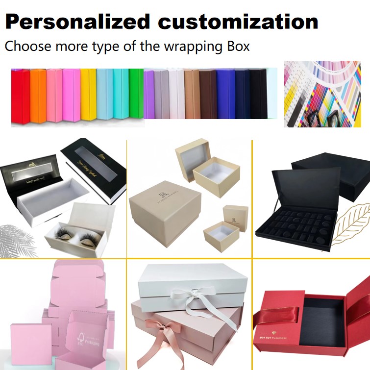 Wholesale Customized Size Logo Luxury Clear Valentine Gift Packaging Boxes Rigid Boxes Recycled Materials Four-Color UV Boxes