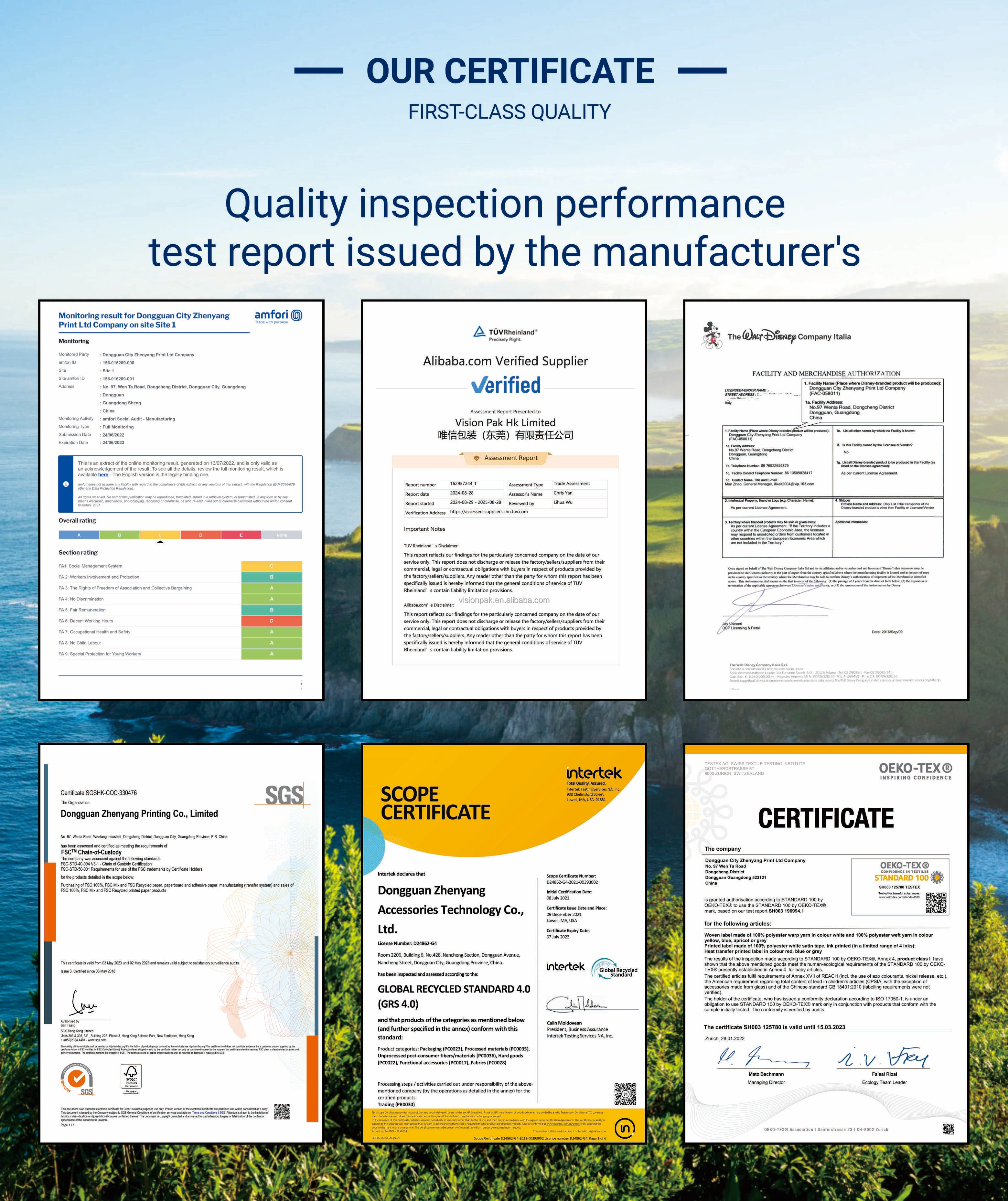 Certifications