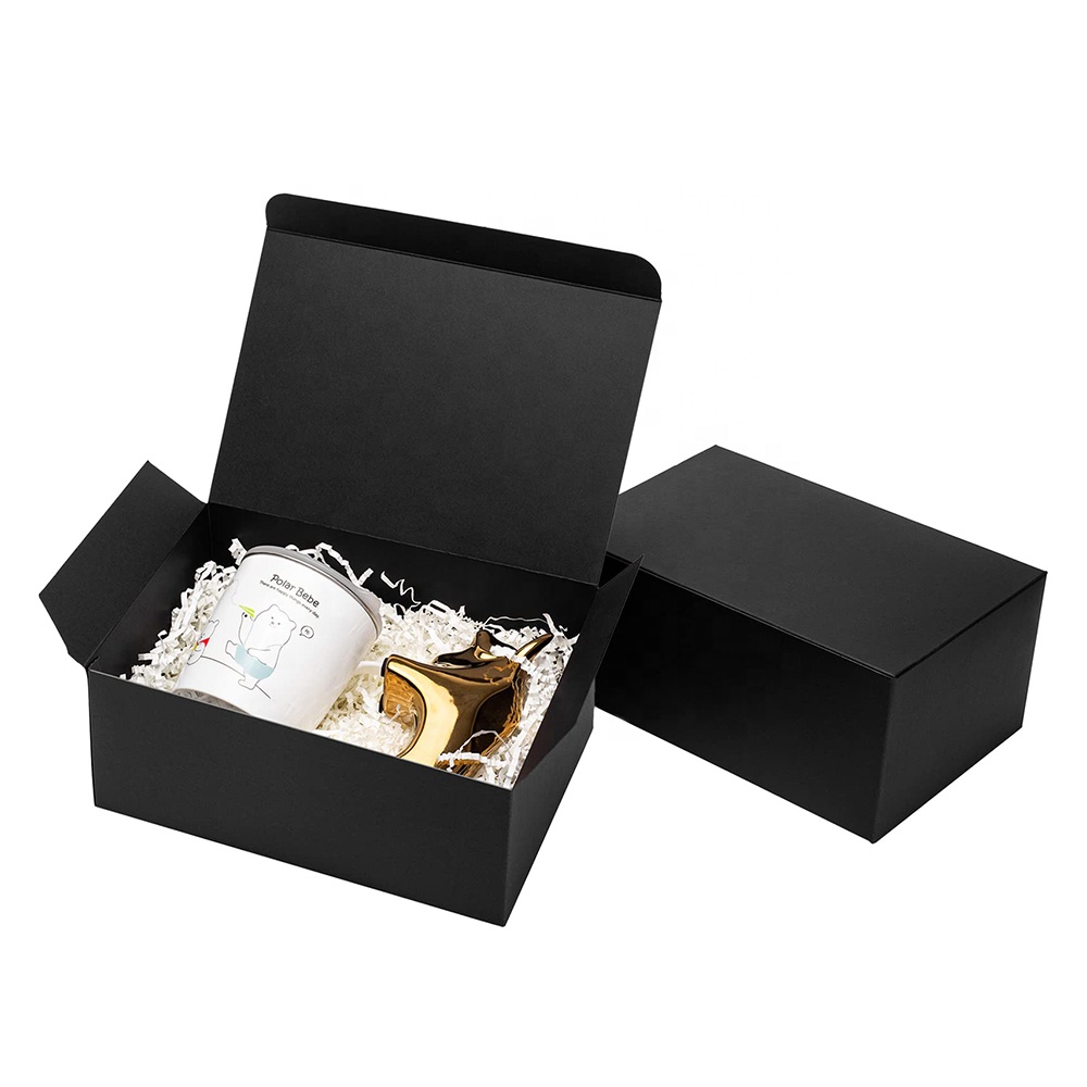 Manufacturer Customizable Exquisite Business Gift Boxes Ribbon Bow Packaging Gift Paper Box With Transparent Window