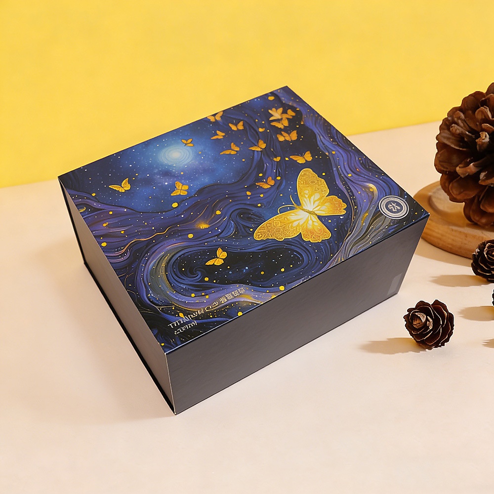 Customized Gift Box Corrugated White Cardboard Foldable Paper Box Color Packaging Customization LH009 Offset Printing