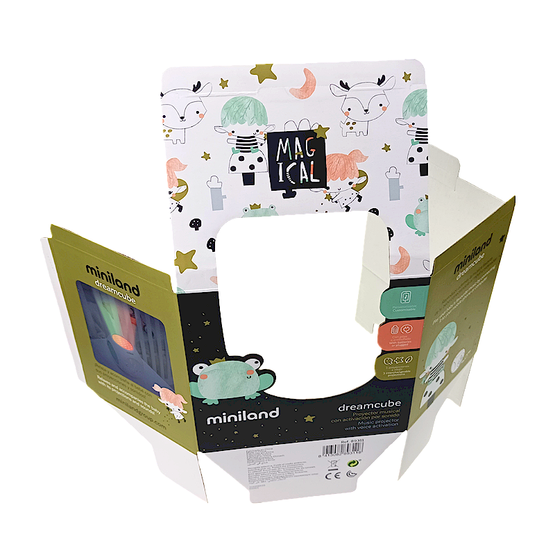 Wholesale Custom Printing Eco-Friendly Tuck Top Corrugated Kraft Foldable Toy Doll Gift Packing Paper Box With Clear Window