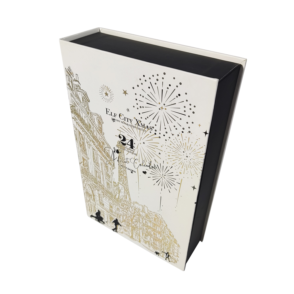 Customizable Chocolate Christmas Biodegradable Mini Box Advent Calendar Packing Box Gift With 12