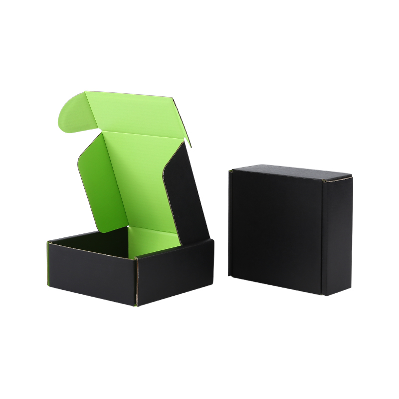 Super Quality Customized Size Corrugated Black Paper Box Custom Logo Cosmetic Aircraft Packaging Mailer Paper Box