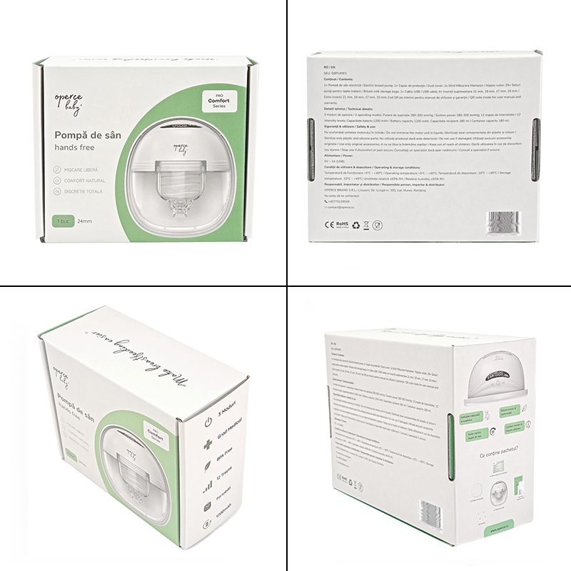 Custom Cmyk Printing Printed Branded E Flute Corrugated Skin Care Box Cosmetic Mailer Box Green With Paper Insert