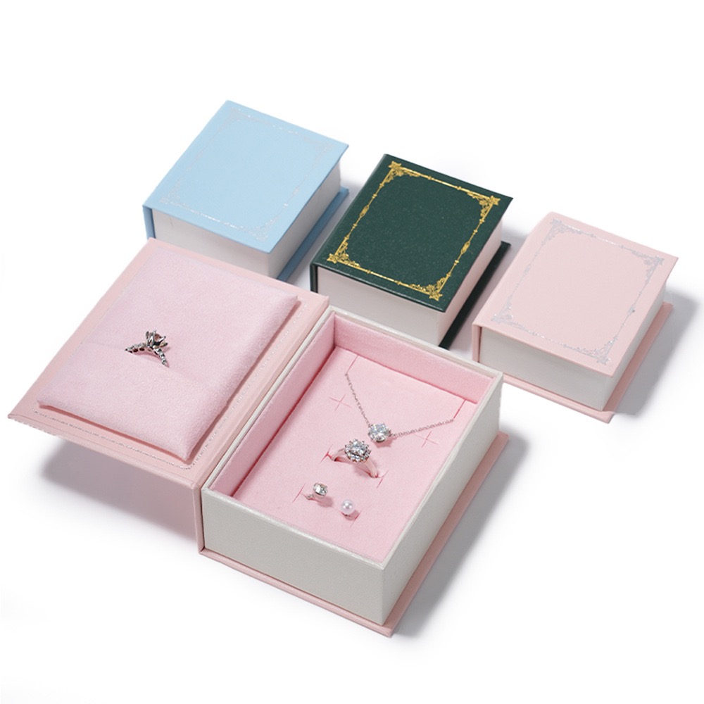 Best Selling Flip Book-shaped Ring Jewelry Box European Creative Magnetic Jewelry Gift Box High-end Jewelry Box