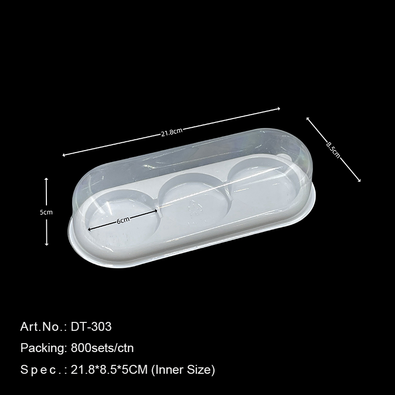 Food Grade Stackable Heavy Duty Recycled Food Plastic Boxes Disposable Container for Cake Pizza Bread Salad Sushi