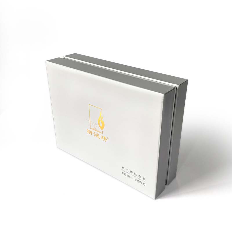 High Quality Biodegradable Cosmetic Skincare Packaging Rigid Boxes Embossing Matt Lamination Elegant Cardboard Gift Boxes for