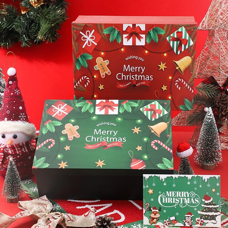 Stock High-End Recycled Materials Portable Gift Box Creative Large Empty Folding Paper Package Box for Scarf Cup Holiday