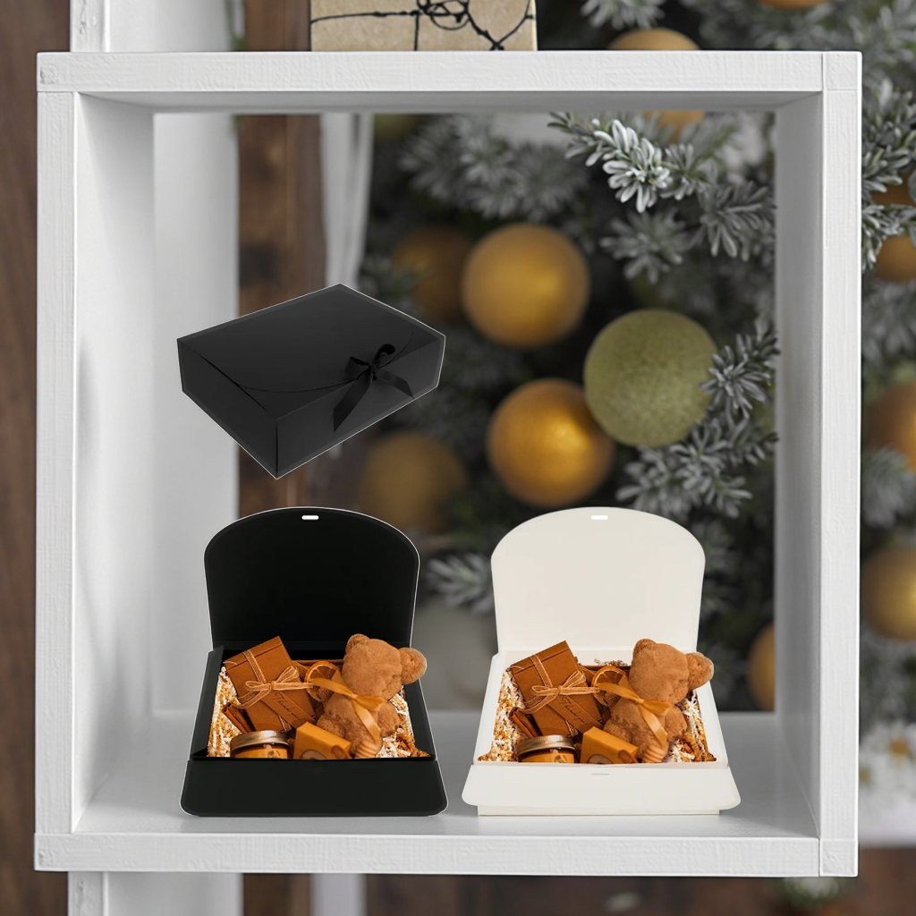 Large Capacity Gift Boxes With Ribbon Decorative Paper Present Boxes for Candle Party Wedding Holiday