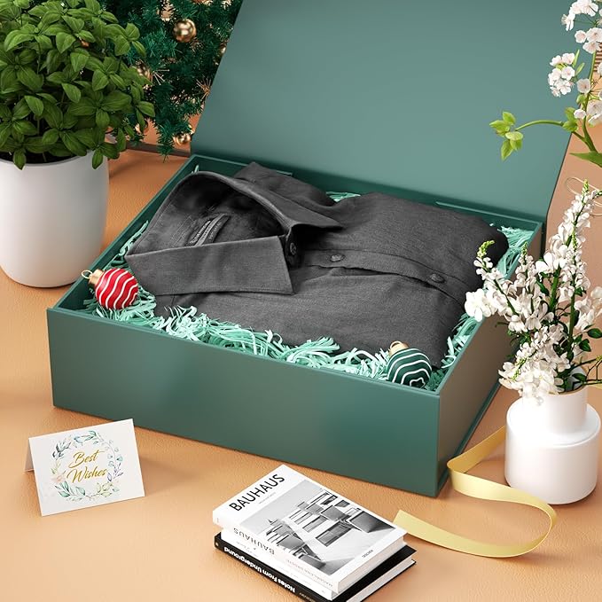 Logo Embossed Matt Laminated Recyclable Luxury Large Burgundy Corrugated Board Foldable Magnetic Closure Customizable Gift Box