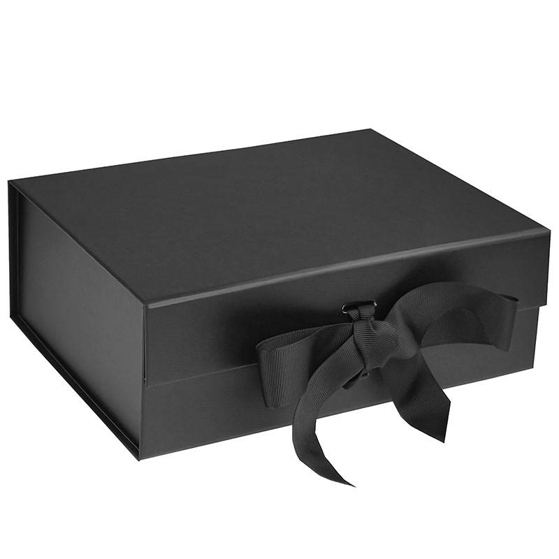 Luxury Gift Box With Ribbons for Valentine's Day Bridal and Baby Shower Gifts Matte Magnetic Folding Box