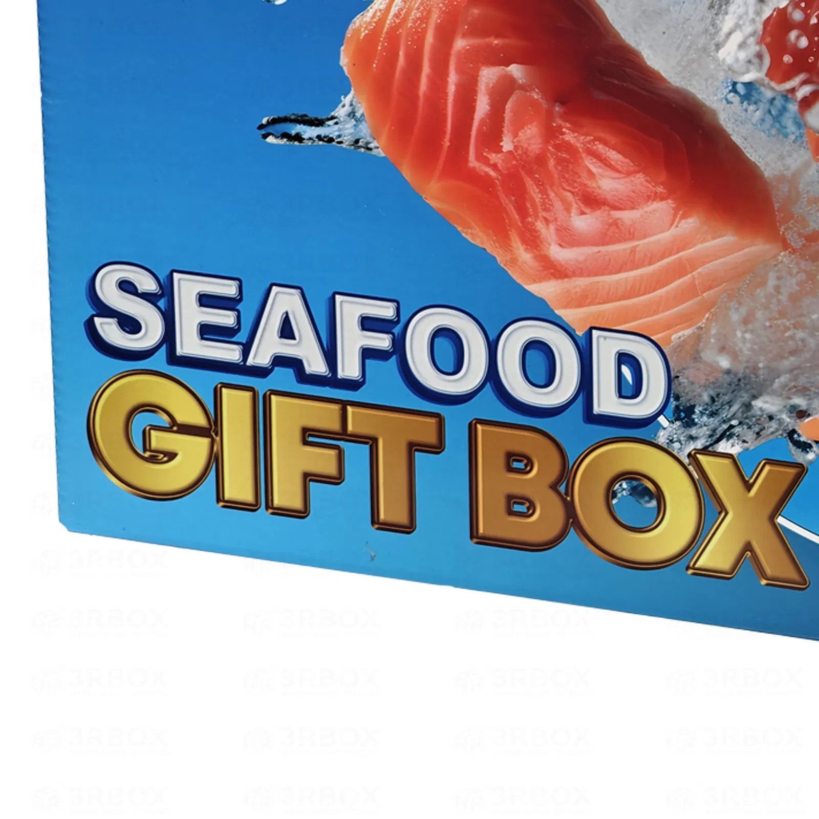 Custom Carton Seafood Box Frozen Shrimp Frozen Food Retail Packaging Box