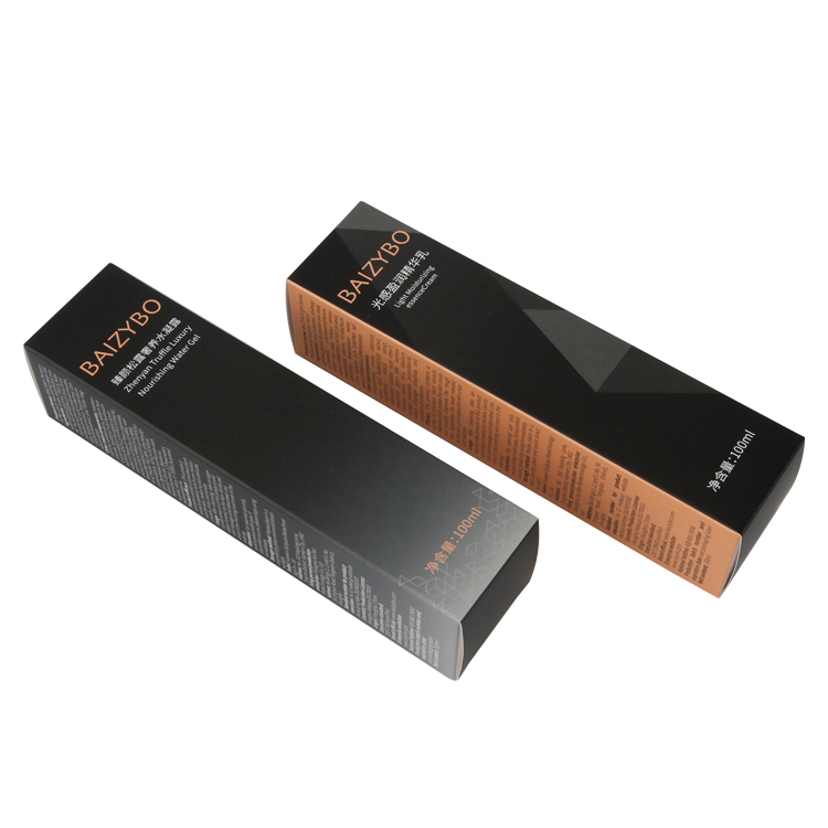 Custom Luxury Cosmetic Packaging Box For Face Oil Serum Printed Paper Folding Carton OEM Manufacturer