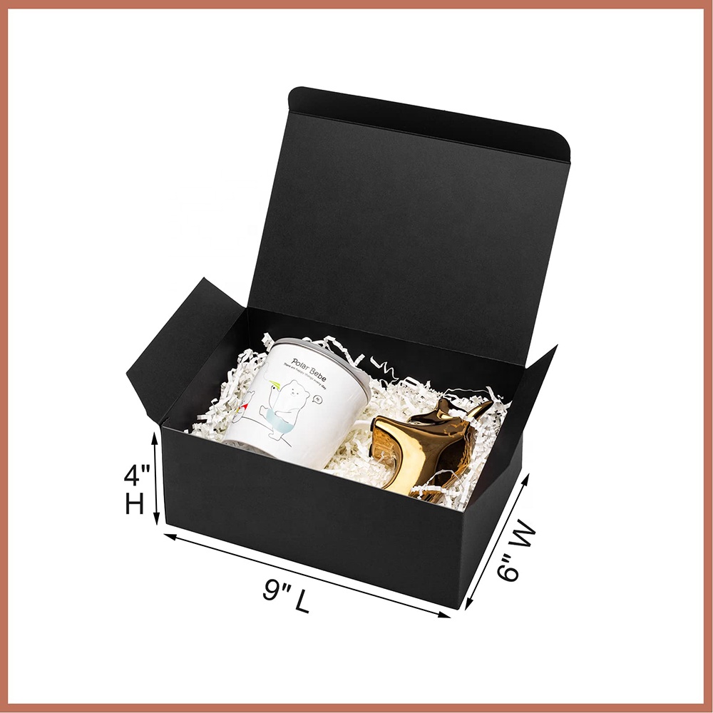 Manufacturer Customizable Exquisite Business Gift Boxes Ribbon Bow Packaging Gift Paper Box With Transparent Window