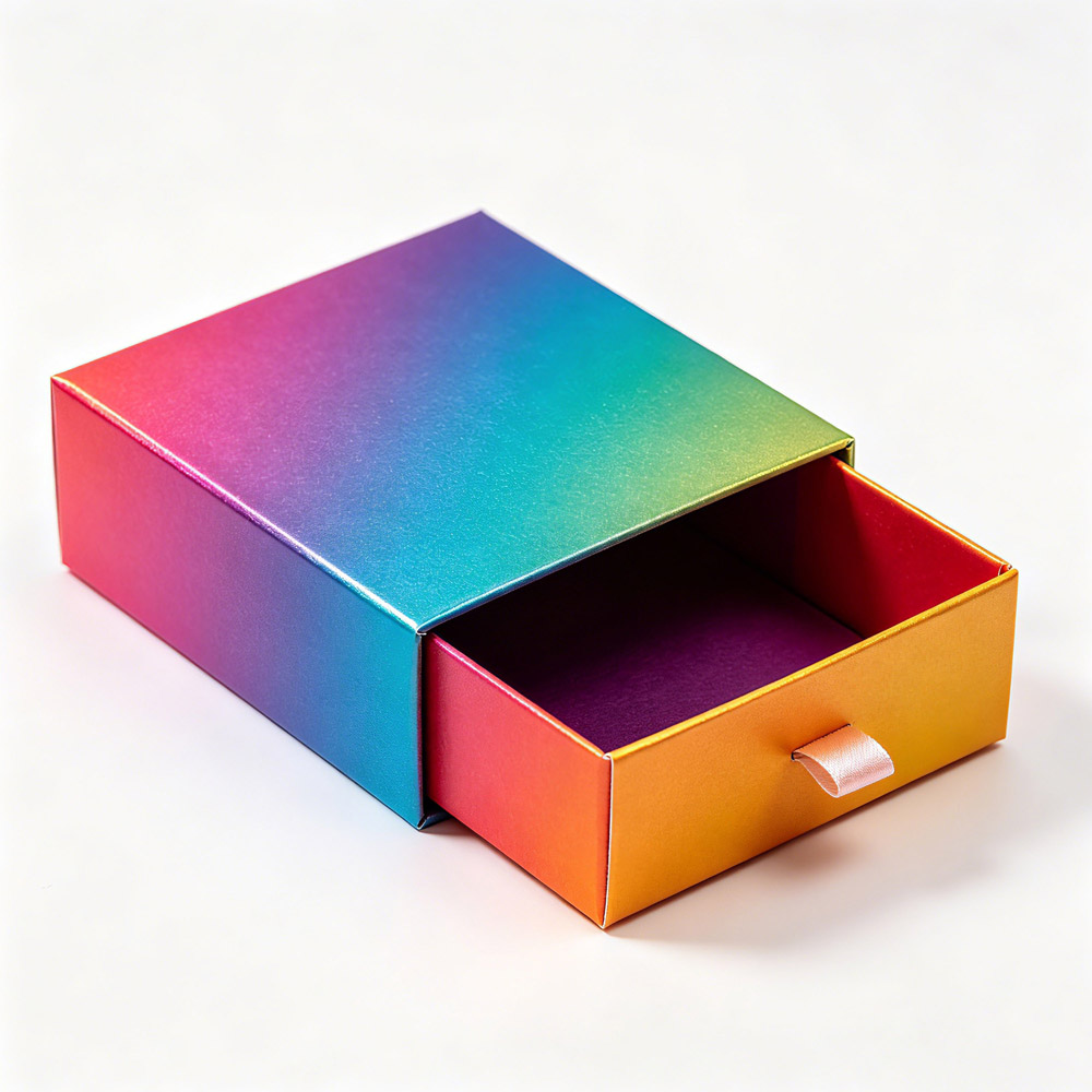 Custom Printed Drawer Paper Box Multi Size Rigid Cardboard Box for Gift &amp; Cosmetic Packaging