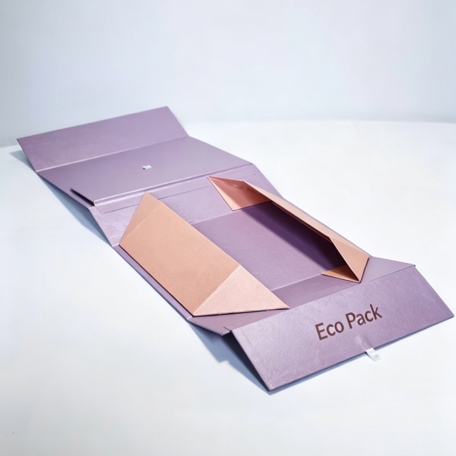 Custom Rigid Gift Box Recyclable Paperboard High-End Foldable Gift Box for Clothing Shoes Cosmetic