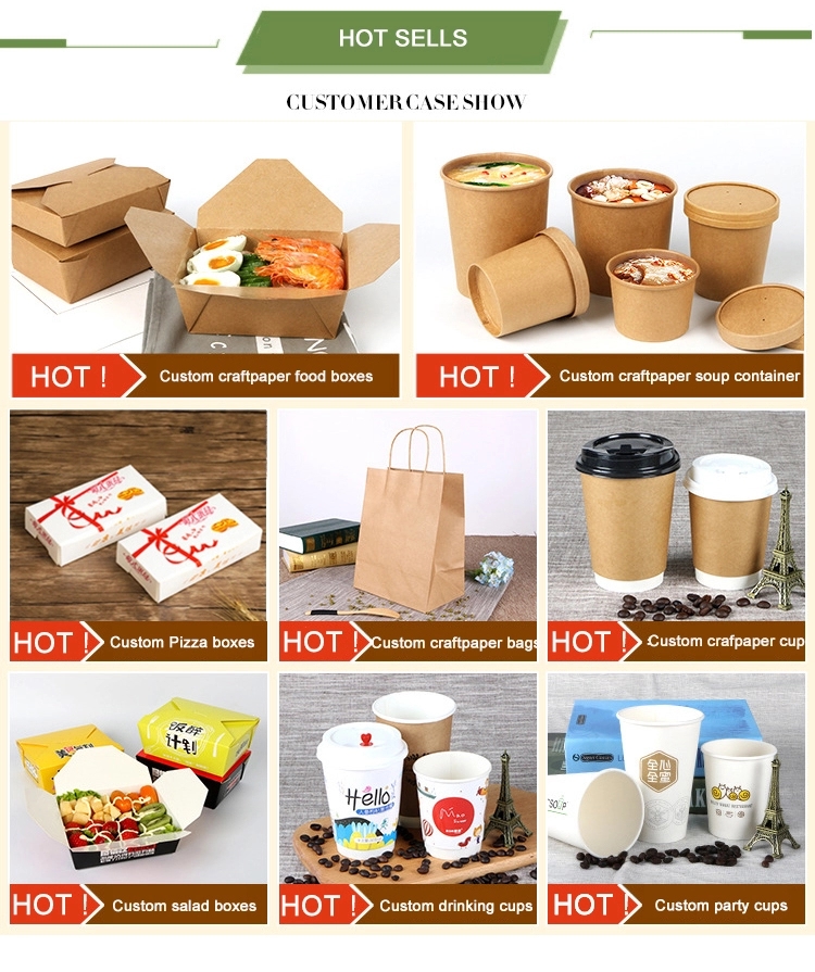 Custom Logo Paper Fried Chicken Box Fast Food Take Away Box Single PE Coated Double PE Coated PLA Coated Folders
