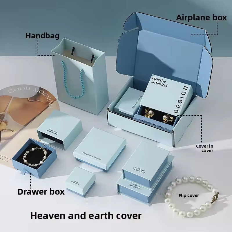 Jewelry Gift Box Jewelry Box Packaging Custom logo Bracelet Necklace Drawer Box