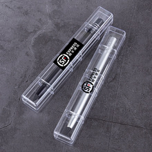 Cheap Promotional Gift Clear Transparent Pen Box for One Picec Acrylic Display Crystal Pen Rectangle Parking Case