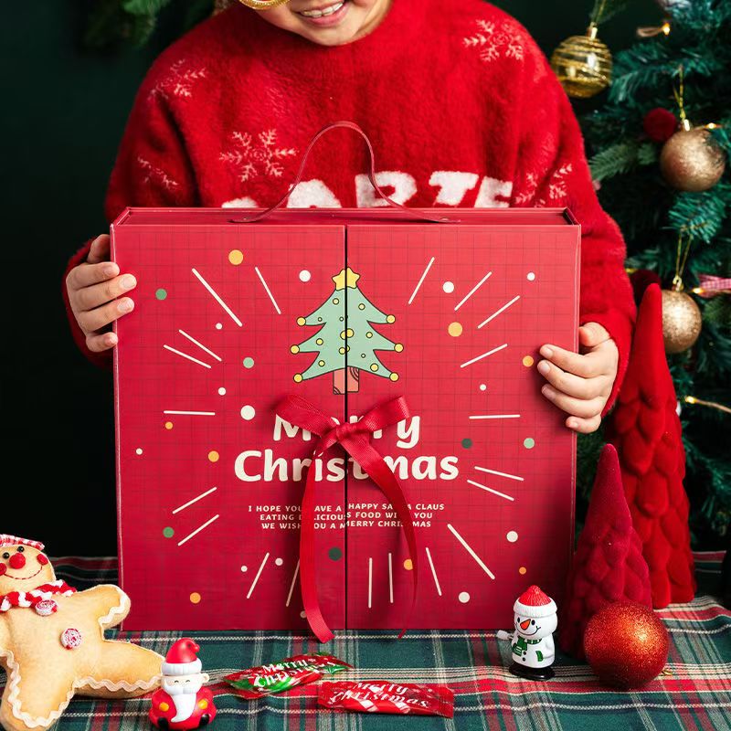 Custom Empty Advent Calendar 24 Day Cosmetic Packaging Box Luxury Magnetic Closure Christmas Advent Calendars Gift Boxes