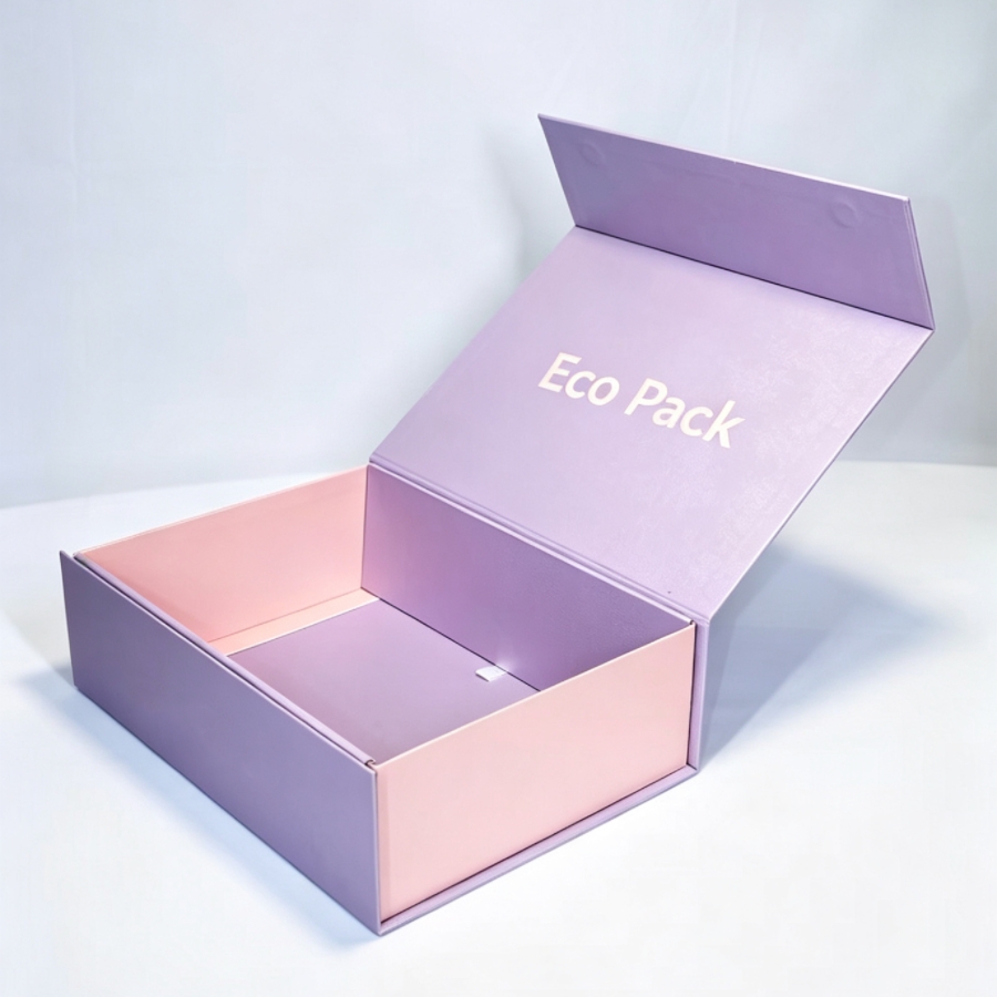 Custom Rigid Gift Box Recyclable Paperboard High-End Foldable Gift Box for Clothing Shoes Cosmetic