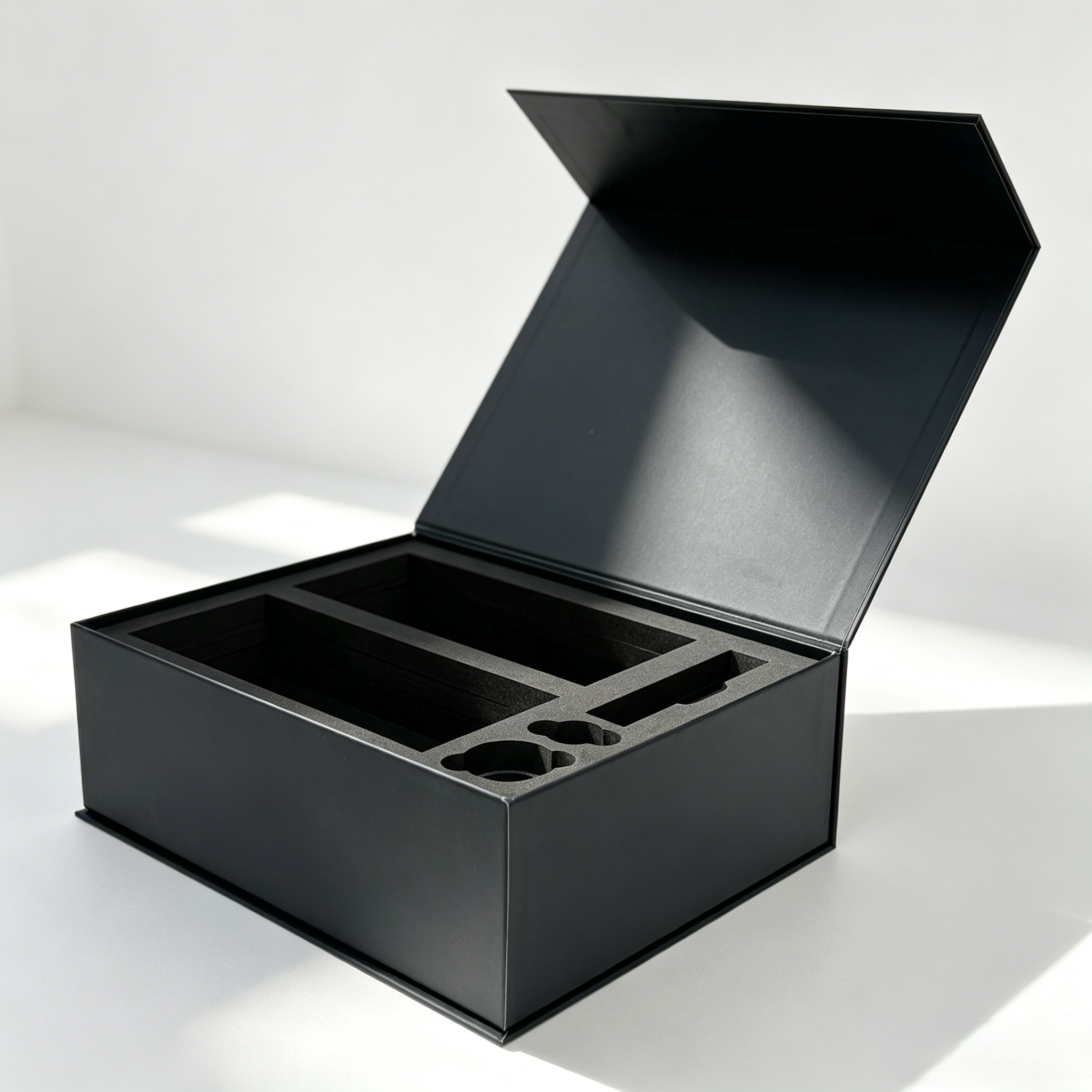 Custom Gold Foil Logo Recyclable Grey Board Rigid Magnet Box Packaging Luxury Book Shaped Magnetic Gift Box with Magnetic Lid