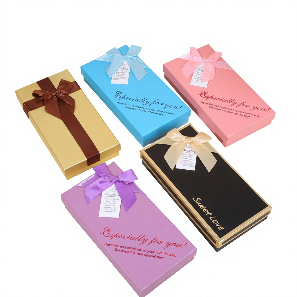 Airplane-shaped Chocolate Bar Food Storage Gift Box with Window 18 Compartments Valentine's Day New High-end Design