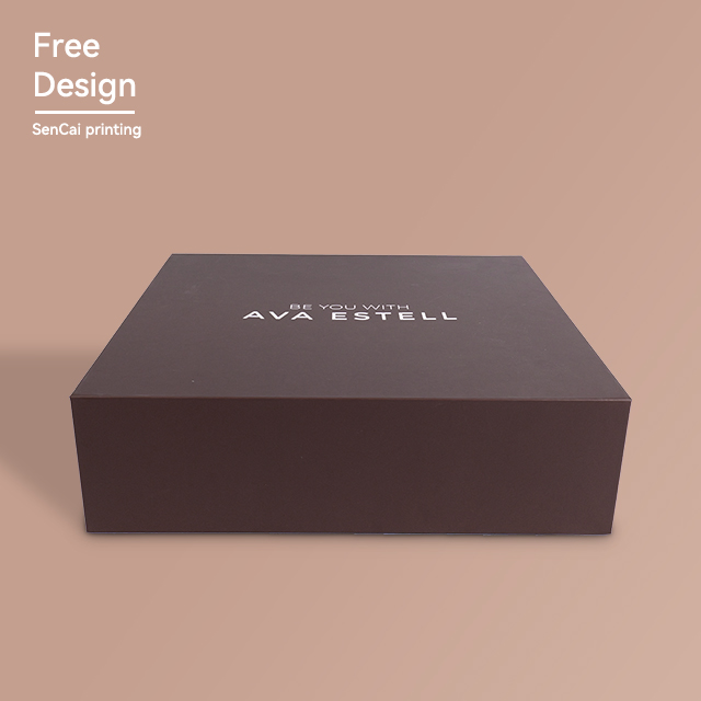 Custom Logo Luxury Flat Shipping Magnetic Close Gift Paper Box Packaging