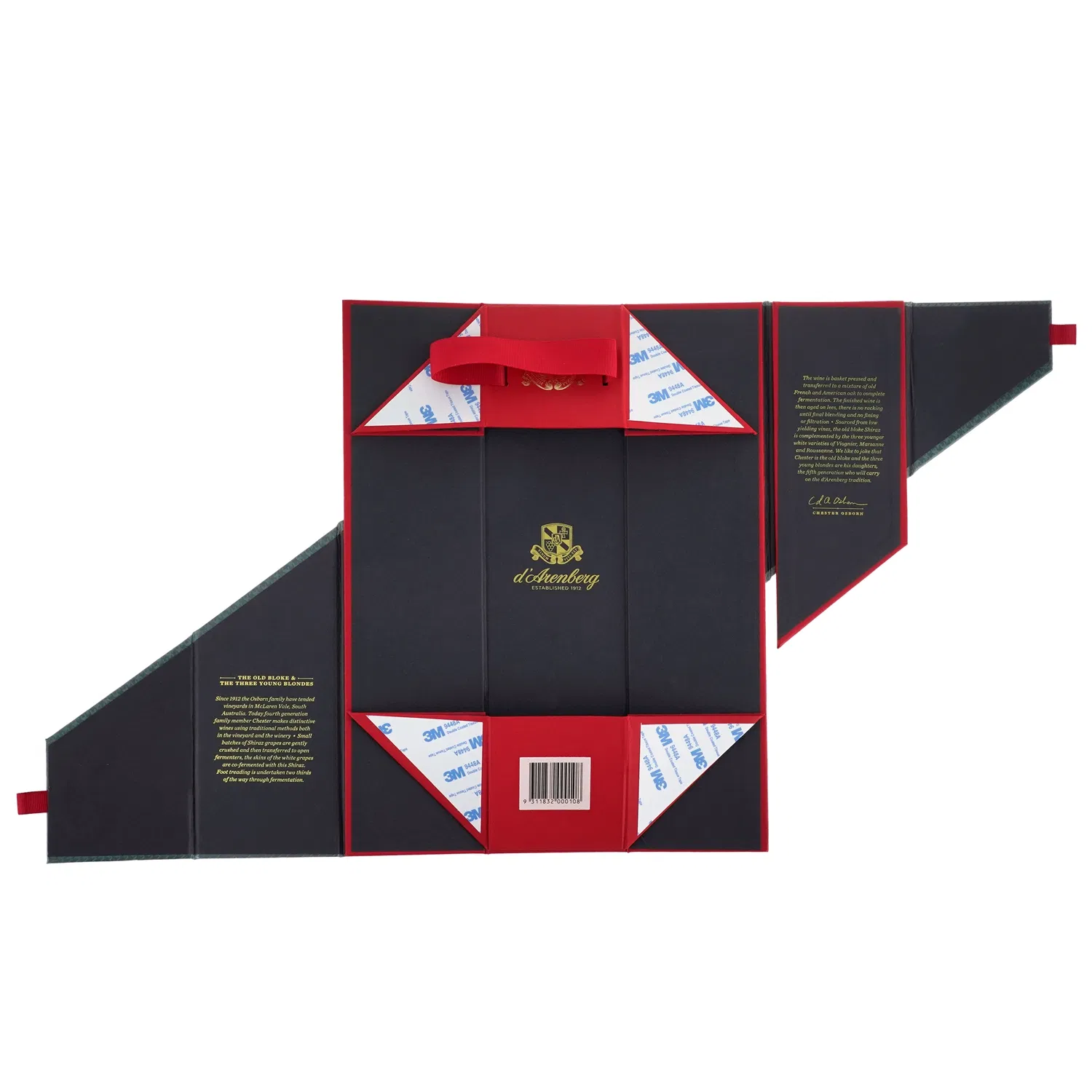 Folding Paper Custom Made Luxury Cardboard Classical Leather Packaging Wine Gift Box Small Leather Suitcase Box