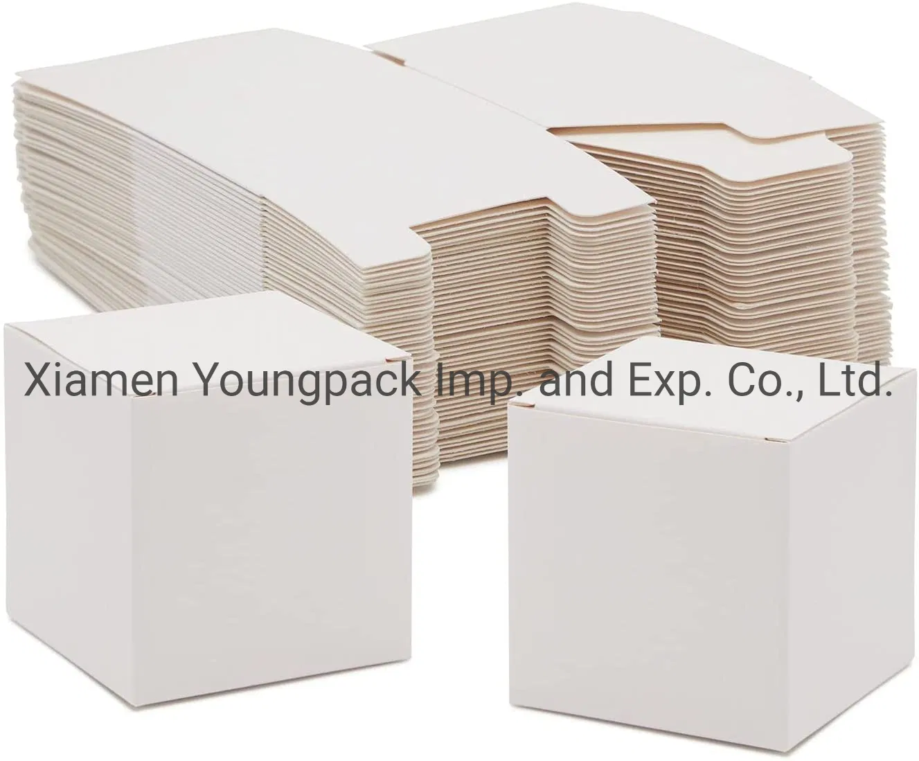 Promotional Party Favor Small White Square Paper Cardboard Gift Boxes with Lid