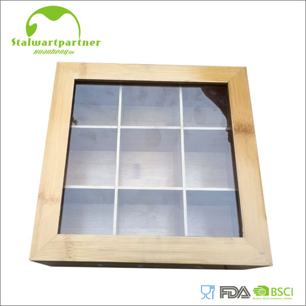 Environmentally Friendly Handmade Gift Box Customized Multifunctional Bamboo Tea Wine Kitchen Supplies with Hinged Ackaging Suitable for Shoe Vegetable Fruit