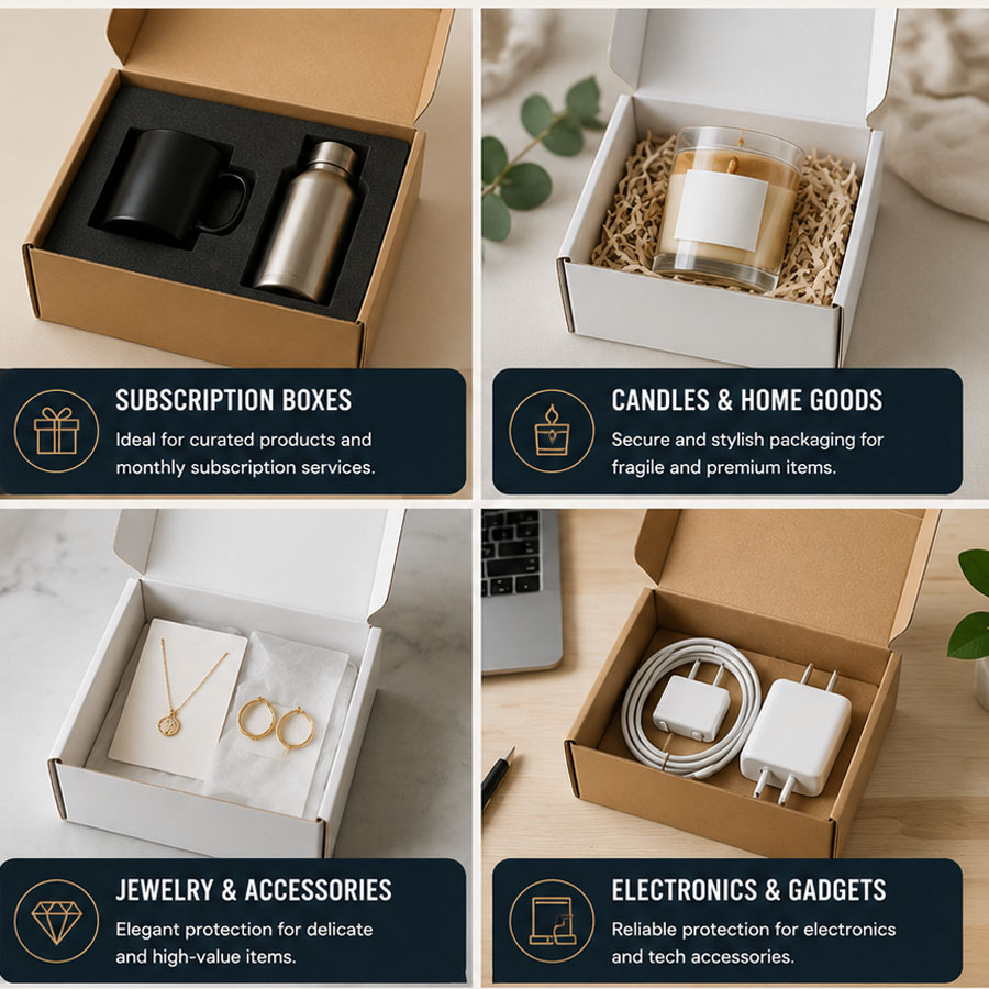 Custom Eco-Friendly Biodegradable Recyclable White Kraft Mailing Gift Boxes for Seeds and Plant Packages